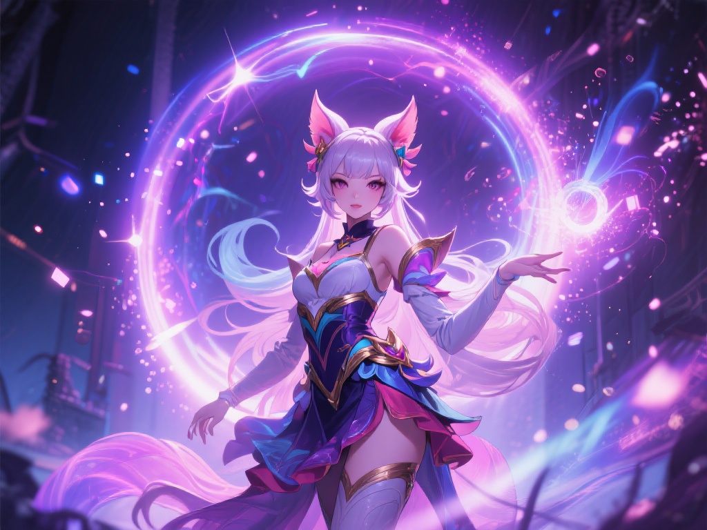 王者COS——妲己:妲己会一直爱主人,请尽情吩咐妲己 实际操作中,许多摄影工作室利用特效灯光和